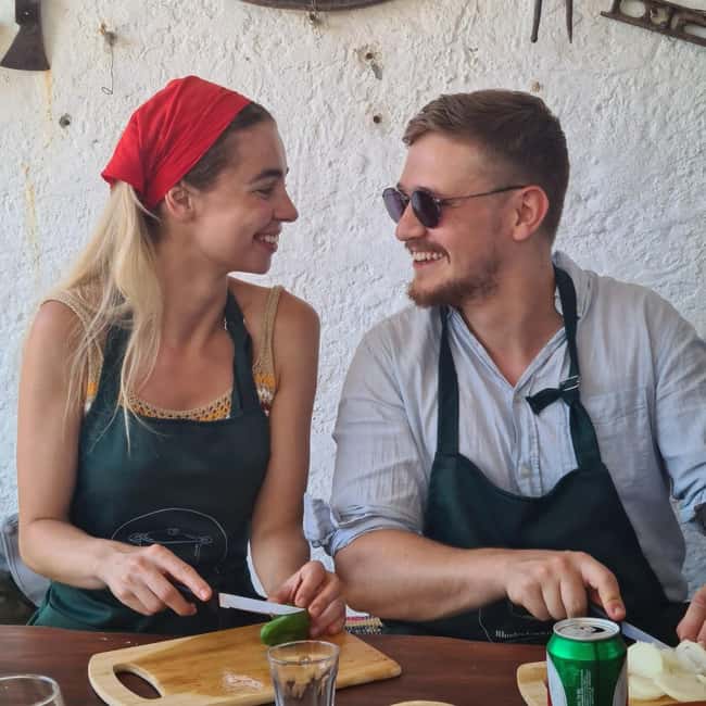 Rhodes: 1952 Farmhouse Cooking & Lunch with Unlimited Wine - What you actually cook