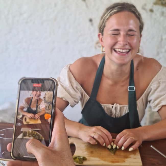 Rhodes: 1952 Farmhouse Cooking & Lunch with Unlimited Wine - The family welcome is the heart of the day