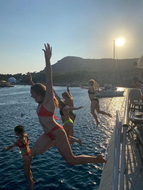 Rhodes: Bay to Bay Swim Cruise with Greek Buffet and Wine - A full day on the east coast of Rhodes