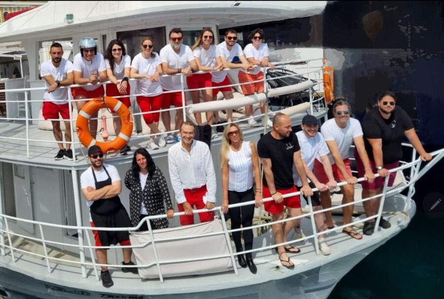Rhodes: Bay to Bay Swim Cruise with Greek Buffet and Wine - Afandou and the Caves of Traganou