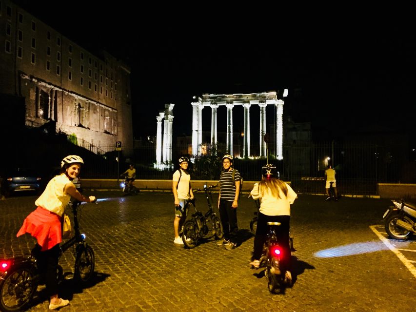 Rome by Night: E-bike Small Group Tour -Food & Wine (Option) - The Colosseum as the final great view