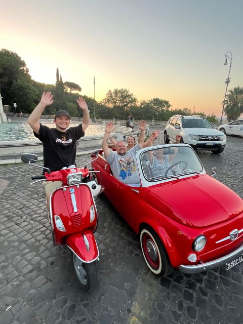 Rome: Evening Fiat 500 and Vespa Prosecco Tour - The Aventine Keyhole gives you one framed view