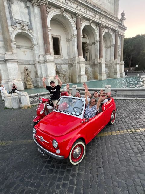 Rome: Evening Fiat 500 and Vespa Prosecco Tour - What the driver-guide adds