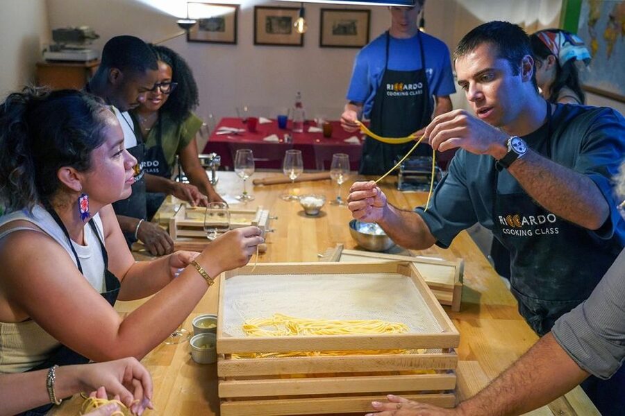 Rome: Fresh Pasta-Making Class with Italian Chef and Wine - Meeting Chef Riccardo and the teaching team