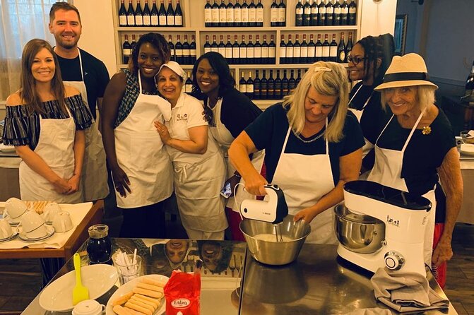 Rome Pasta and Tiramisu Class: Ravioli, Fettuccine & Fine Wine 5<em> – Key points to know before booking’ /></p>
<ul>
<li><strong>Three Roman classics:</strong> Make fresh fettuccine, ricotta and spinach ravioli, and tiramisu from scratch.</li>
<li><strong>A social, wine-friendly format:</strong> Prosecco and fine DOCG wine are served while you work, with soft drinks and water also available.</li>
<li><strong>Small groups matter:</strong> The maximum is 12 people, and some sessions have only six to ten participants.</li>
<li><strong>Near the Vatican:</strong> The class takes place at a locally loved restaurant in the Vatican area, close to public transportation.</li>
<li><strong>Chefs set the tone:</strong> Instructors such as Alessia, Claudio, Sara, Fiore, Carlo, Simon, and Alice have been praised for patience, humor, and individual help.</li>
<li><strong>Not a full restaurant kitchen course:</strong> You shape the pasta and tiramisu, but sauce preparation and the final cooking may be handled for you.</li>
</ul>
<h2>Making pasta near the Vatican</h2>
<p><img width="669" height="446" decoding="async" src=