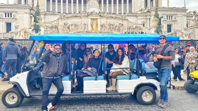 Rome: Private Guided Golf Cart Tour with Gelato or Wine - The gelato or wine stop