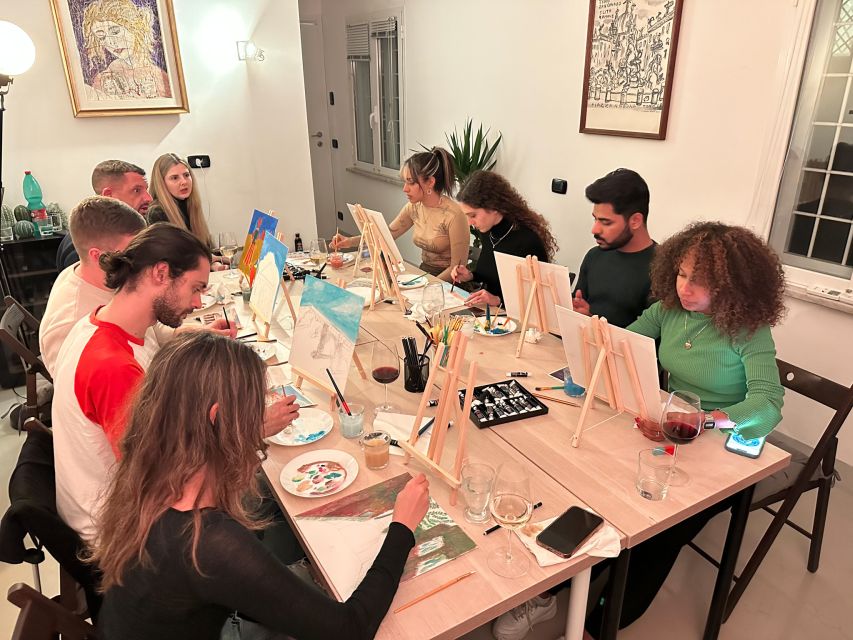 Rome: Small-Group Art Class with Wine - Unlimited wine, Roman pizza, and the pace of the evening