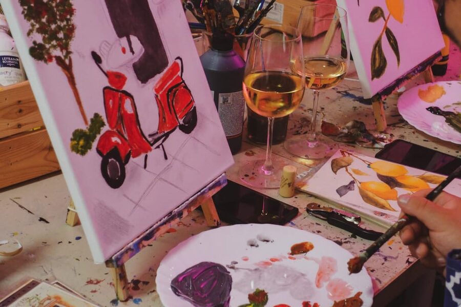 Rome: Tipsy Painting Class with Fine Wine and Arts - Is $70 a fair price?