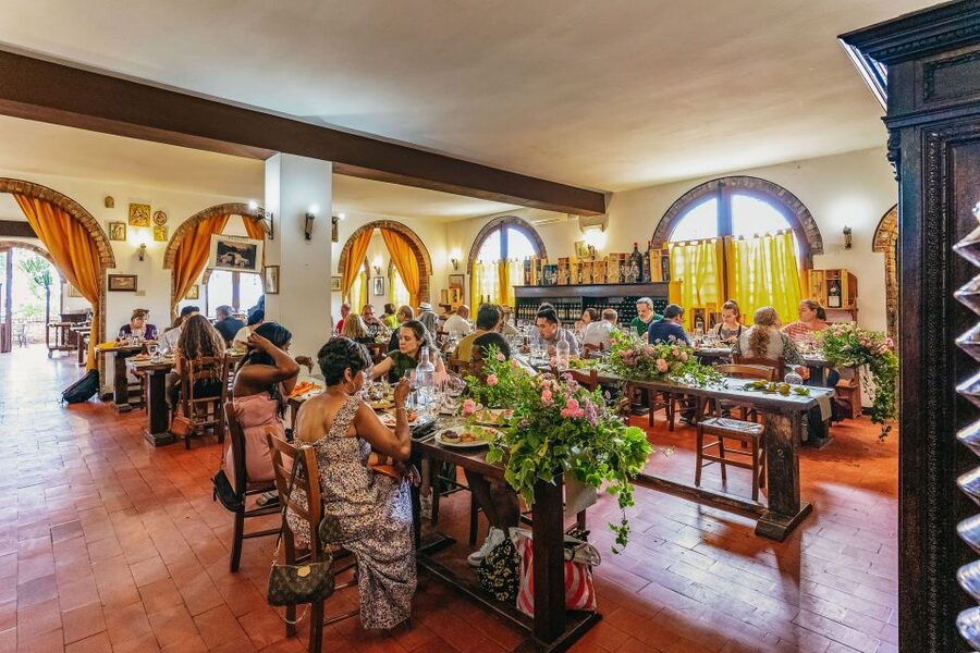 Rome: Tuscany & Montepulciano Day Trip with Lunch & Wines - A vineyard lunch with local wine