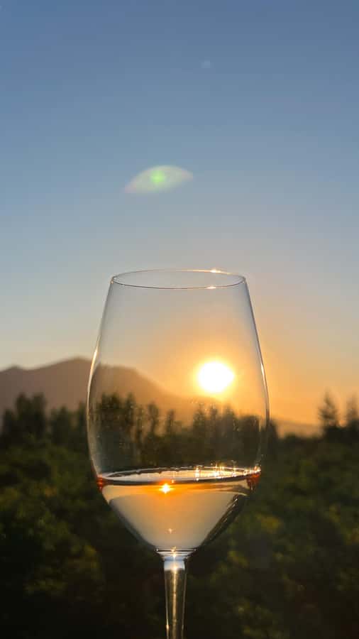 Santiago: Alyan Winery Sunset with Wine Tastings and Dinner - Sunset is the main visual reward