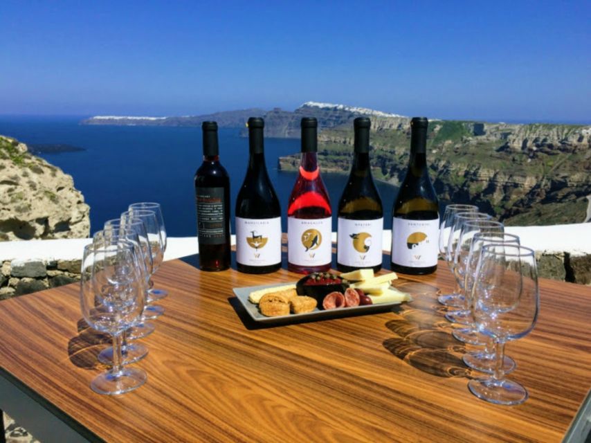 Santorini: Guided Tour to 3 Wineries with Wine Tastings - The afternoon route and pickup details