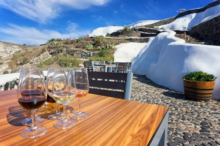 Santorini: Wine Tasting Tour to 3 Wineries with Transfer - Transport makes the price easier to justify