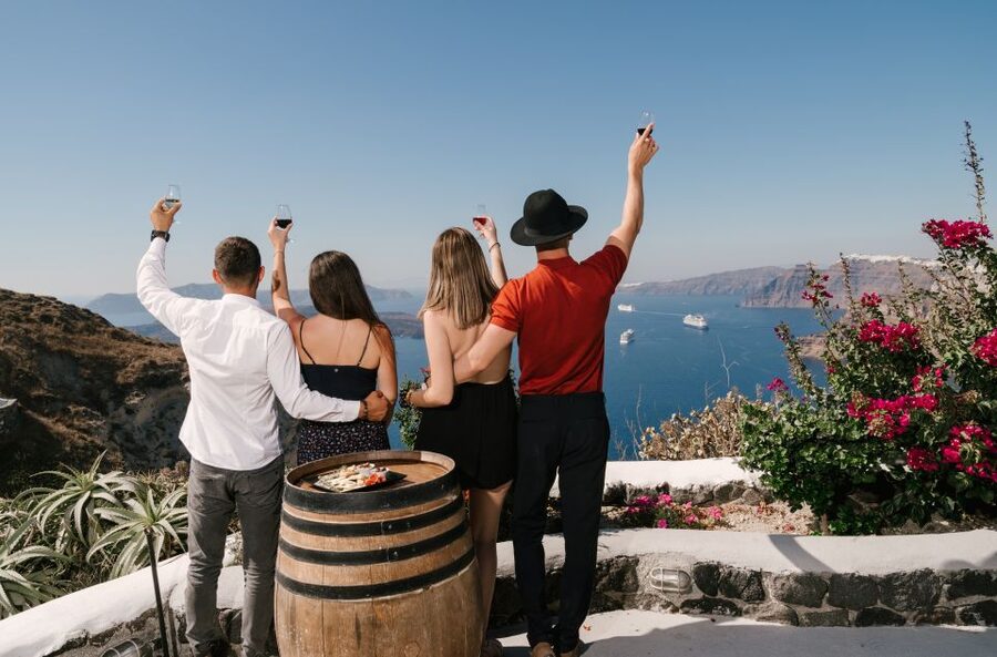 Santorini: Wine Tasting Tour to 3 Wineries with Transfer - The guide can shape the whole experience