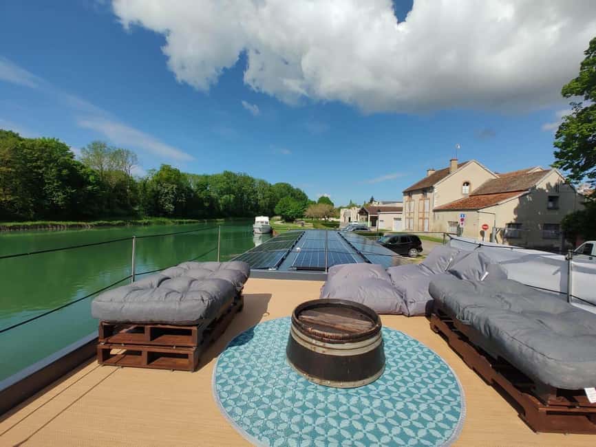 Semi Private Solar Boat Cruise in Champagne - Bridges, locks, and wildlife from the water