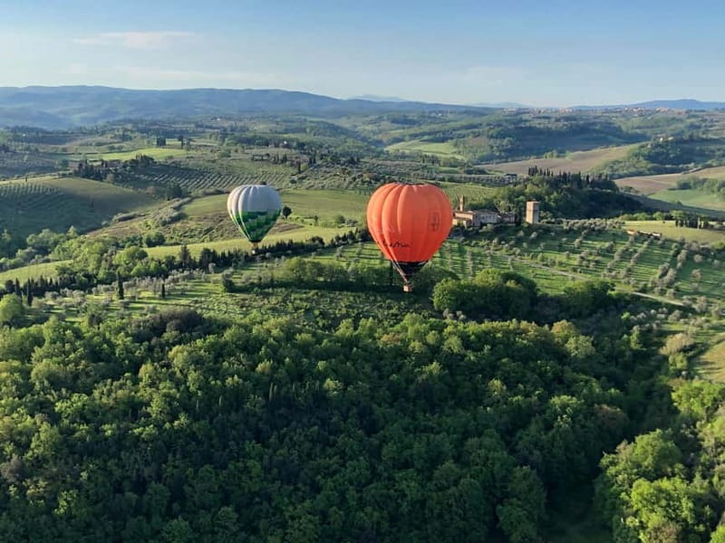 Siena: Balloon Flight Over Tuscany with a Glass of Wine - Timing, meeting points, and transport