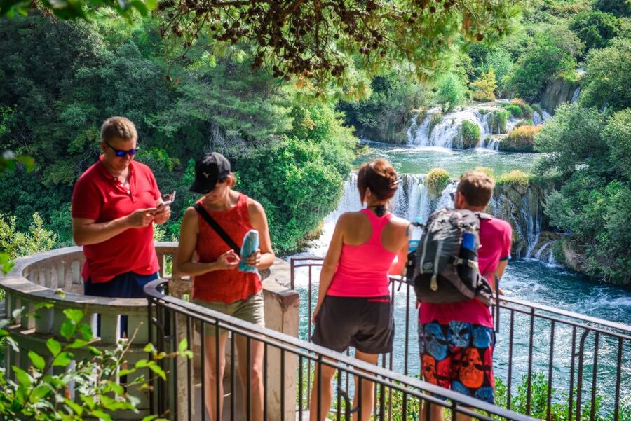 Split/Trogir: Krka National Park Day Trip with Wine Tasting - The 30-minute boat ride through the river canyon