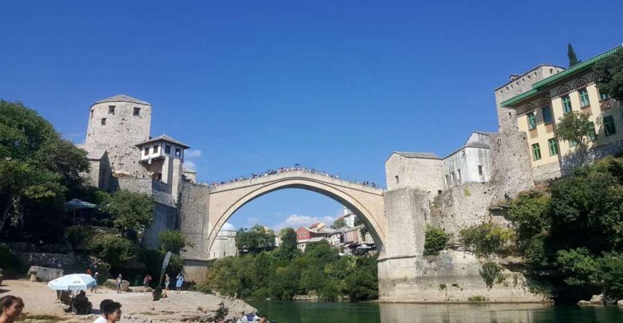 Split/Trogir: Mostar and Medjugorje Tour with Wine Tasting - Mostar Old Town, where the day earns its keep
