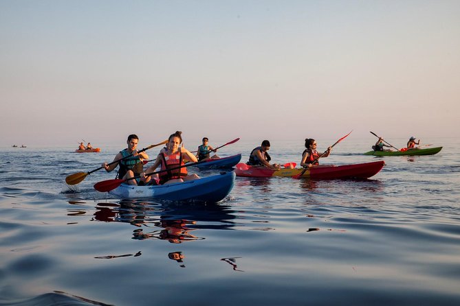 Sunset Sea Kayaking and Wine Dubrovnik - Following the city walls from the sea
