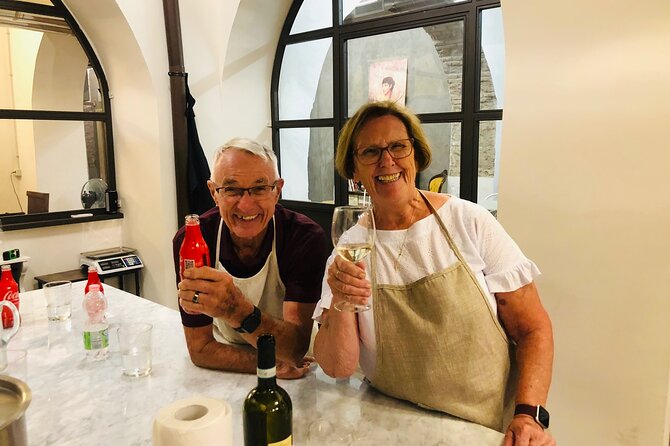 Super Fun Pasta & Gelato Class by Vatican with Wine + Oil Tasting - Bruschetta starts the meal simply