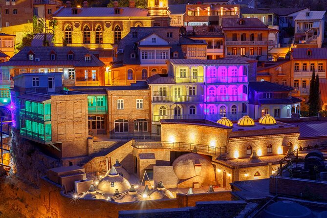 Tbilisi:Evening Walking & Talking Tour with Wine & Boat Ride - From Rose Revolution Square to Rustaveli Avenue