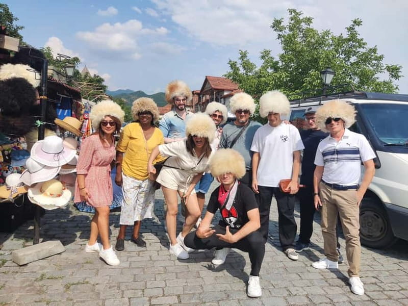 Tbilisi: Mtskheta Jvari Bazaar, Chronicles of Georgia & Wine - The bus ride is part of the social experience
