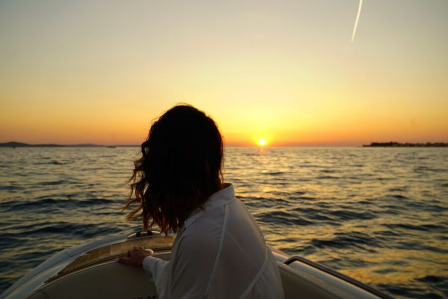 Zadar: Sunset and Night Cruise with Unlimited Sparkling Wine - Returning to the Sea Organ after sunset